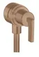 AXOR-HG-AXOR-Citterio-Wandanschluss-Stop-mit-Rueckflussverhinderer-Absperrventil-und-Hebelgriff-Brushed-Red-Gold-39882310 gallery number 1